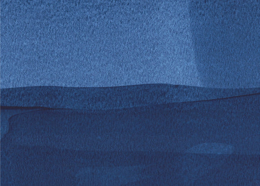 Blaue Textur fließende vertikale Linien | Leinwand