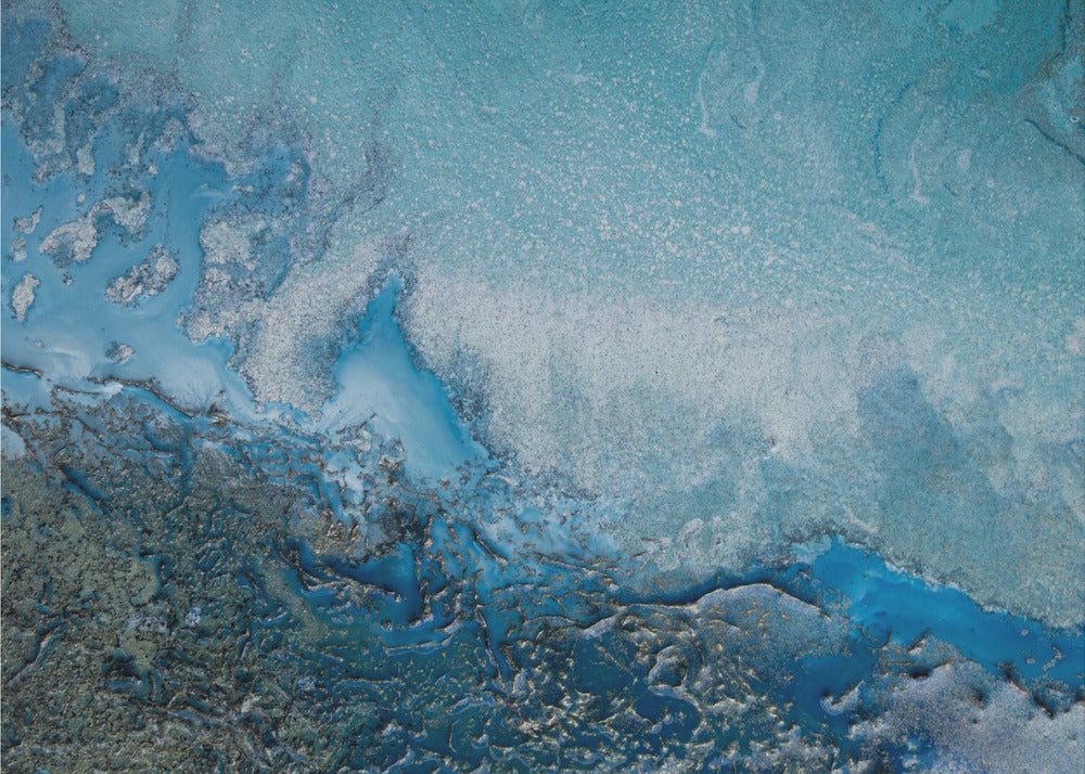 Sanftes Blau - Cyanfarbenes Wasser | Poster