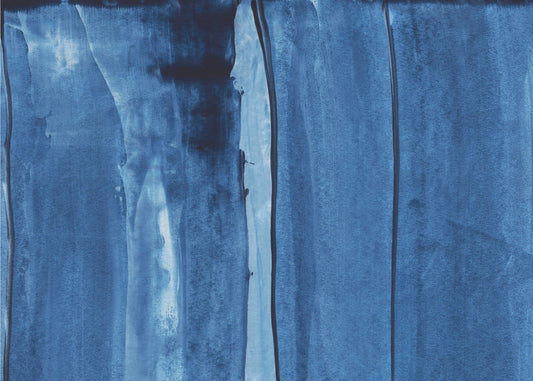 Blue Texture Flowing Vertical Lines | Canvas