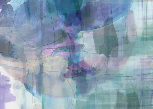 Aquarelle Blues 1 | Leinwand