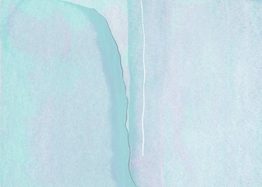 Sanfte Blau- und Türkistöne | Leinwand