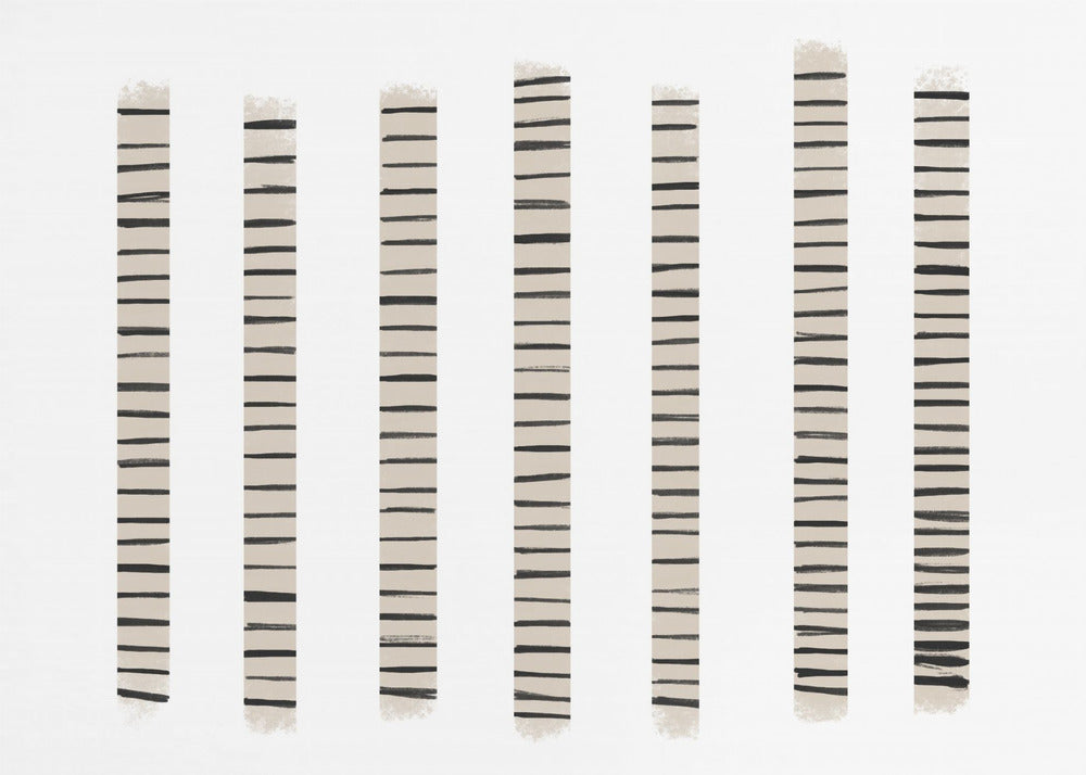 Monochrome Streifen | Tapete