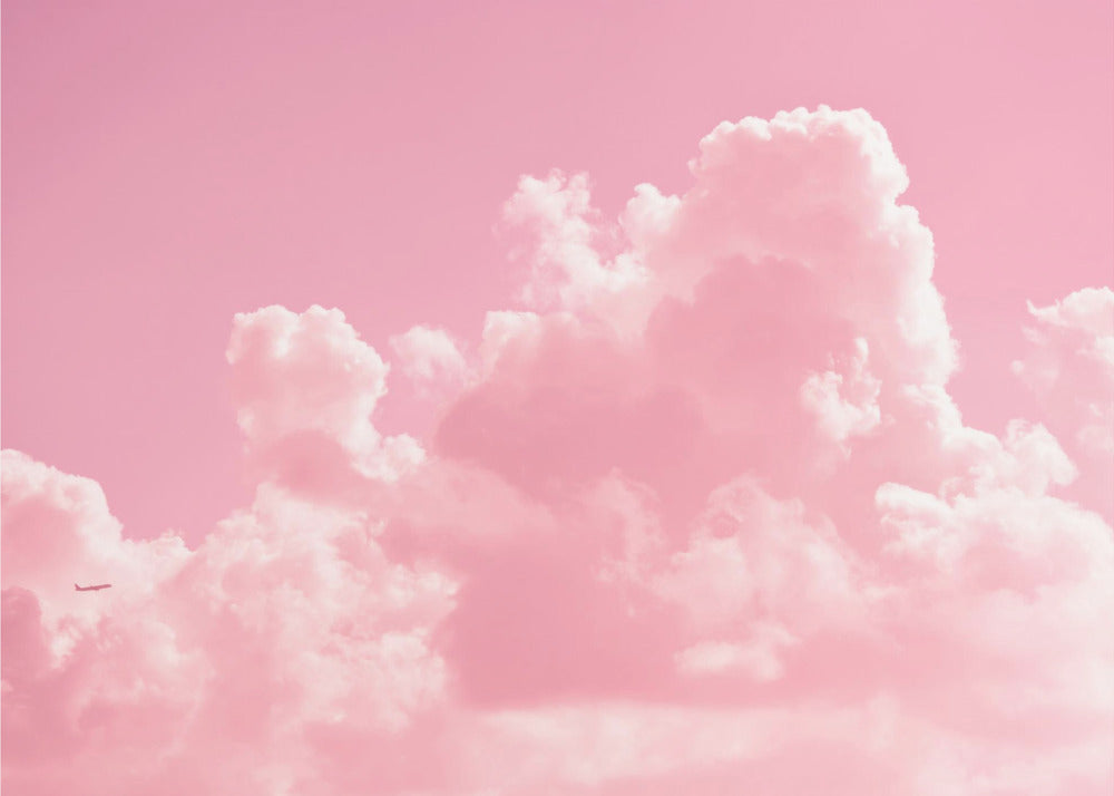 Wolkig mit einem Hauch von Pink | Poster