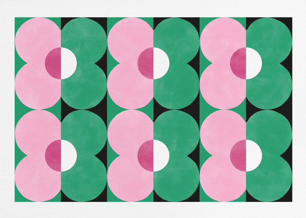 Florale geometrische Formen | Poster