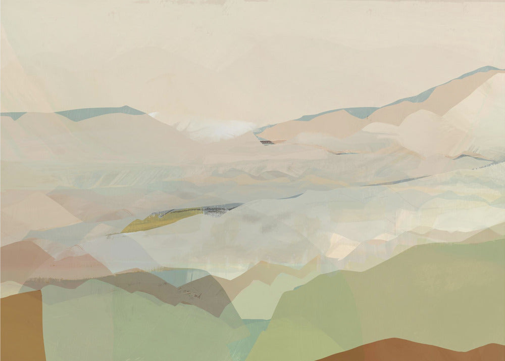 Farbblocklandschaft 1 | Poster