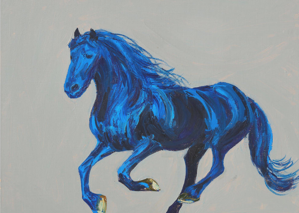 Ein blaues Pferd | Leinwand