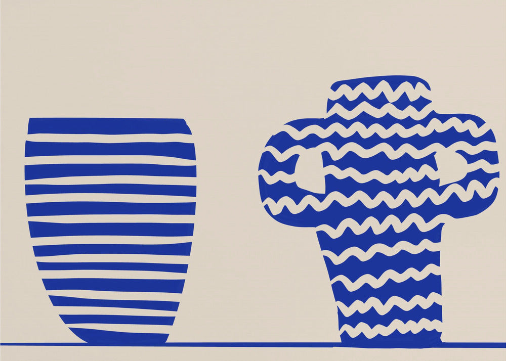 Blaue Vasen | Leinwand