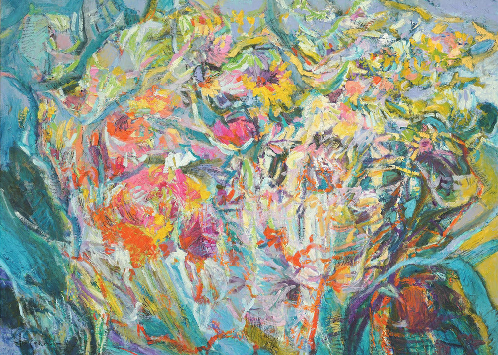 Lebendige Blüten | Leinwand
