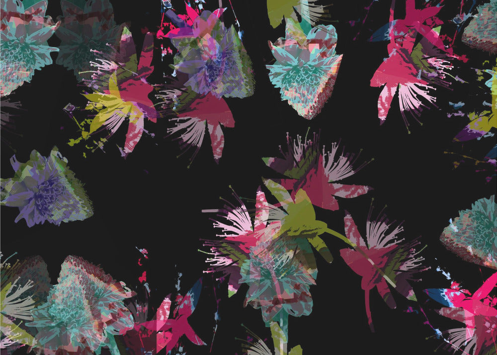 Neon-Blumenmix | Poster