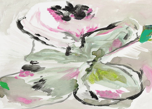 Abstract Purple Violet Pink Hues Floral 1 | Canvas