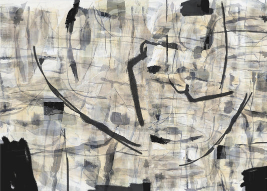 Schwarz-weiße strukturierte Formen 1 | Poster