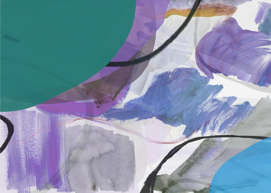 Fließende abstrakte Formen 1 | Poster