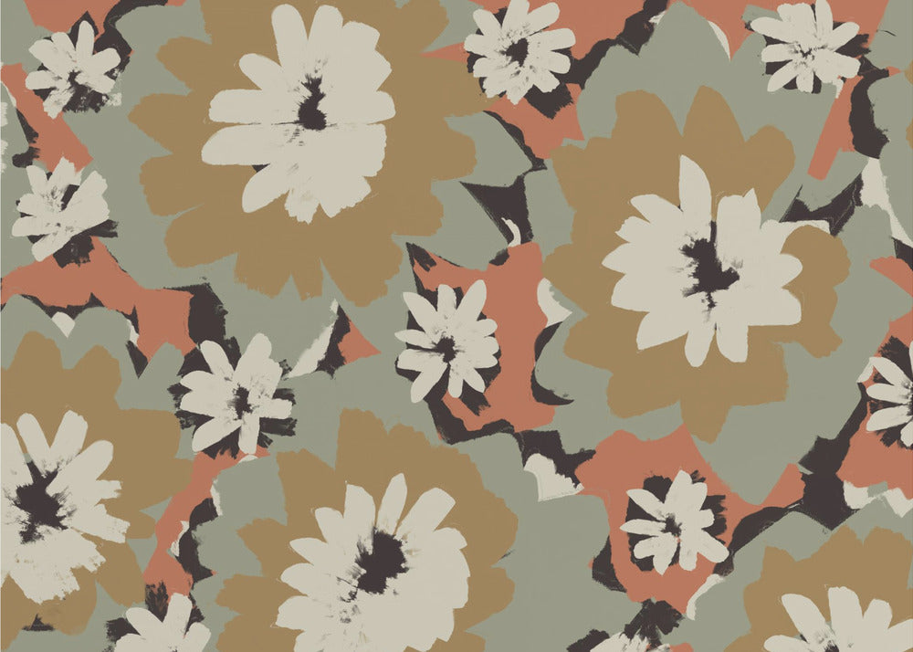 Kräftige Blumensymphonie | Tapete
