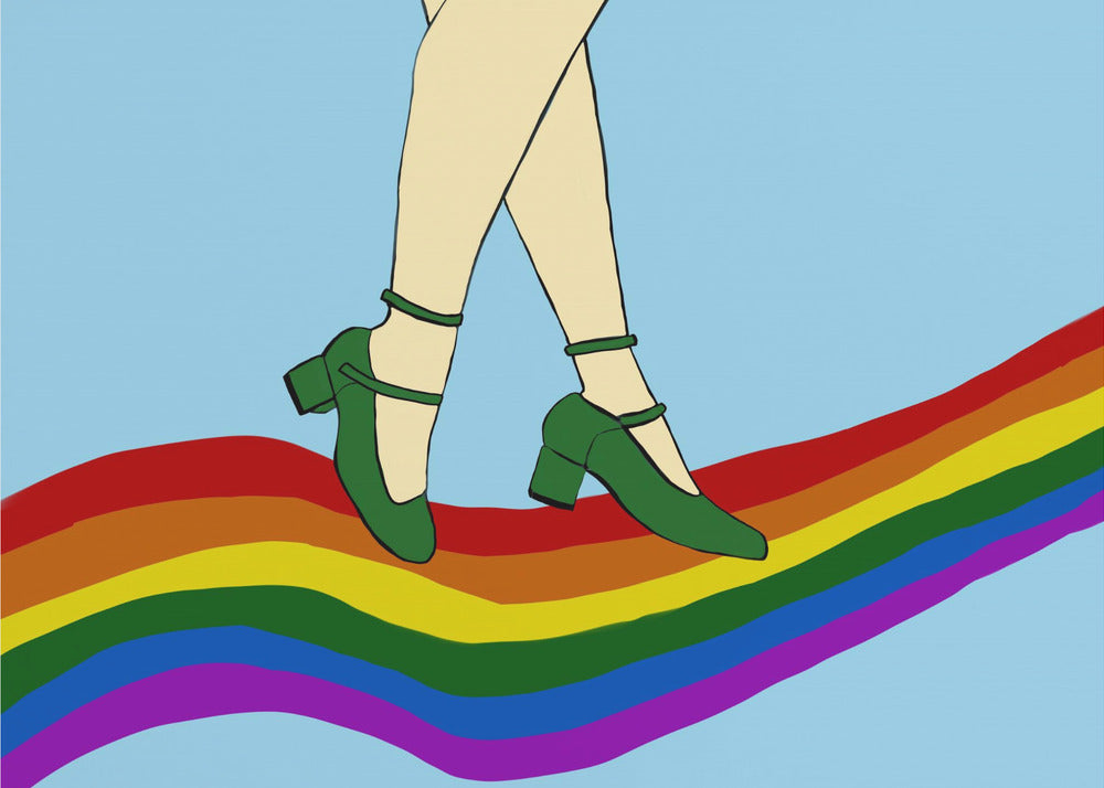 Regenbogenspaziergang | Leinwand