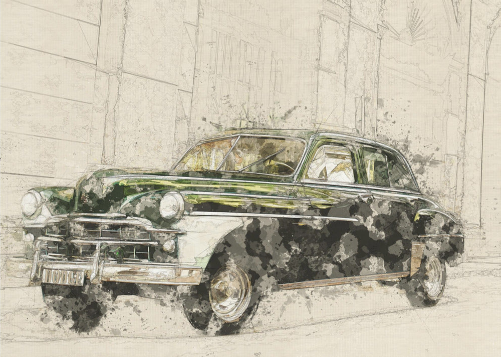 Retro Car | Canvas
