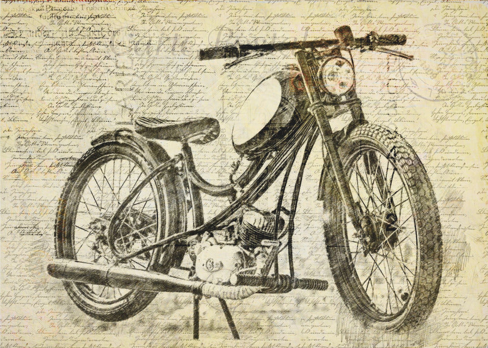 old motor cycle | Canvas