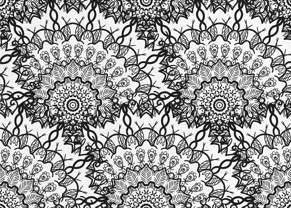 Abstrakte Mandala-Linienkunst | Leinwand