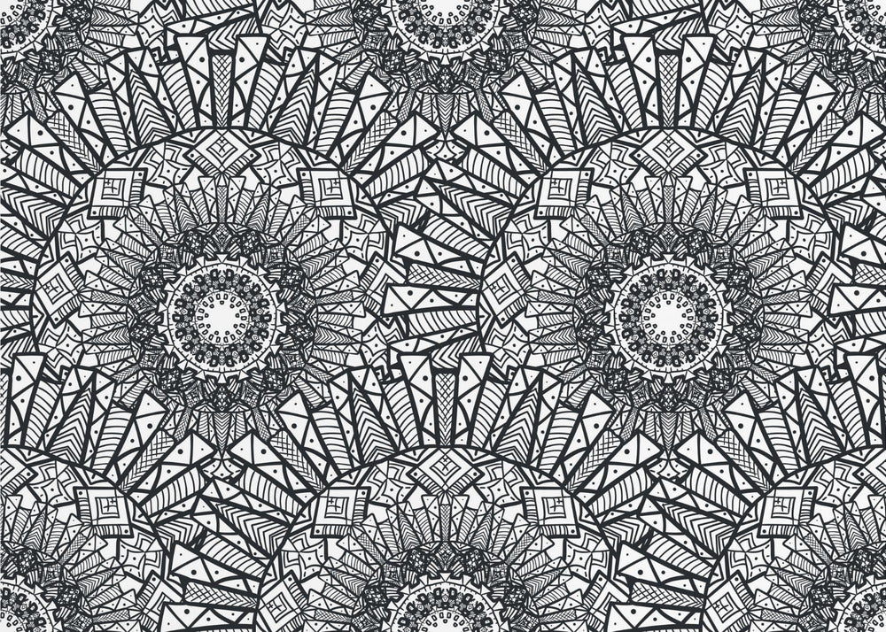 Abstrakte Mandala-Linienkunst | Poster