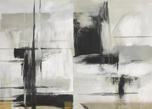 Gegenwart Zukunft Schwarz-Weiß Abstrakte Texturen 1 | Poster