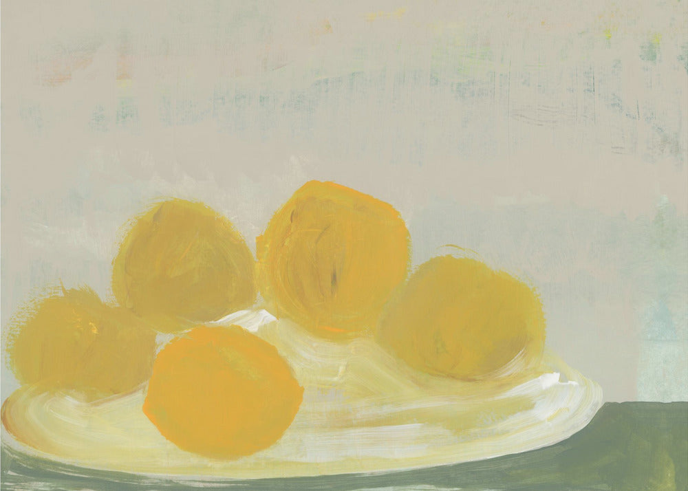 Limoni sul piatto No 1 | Canvas