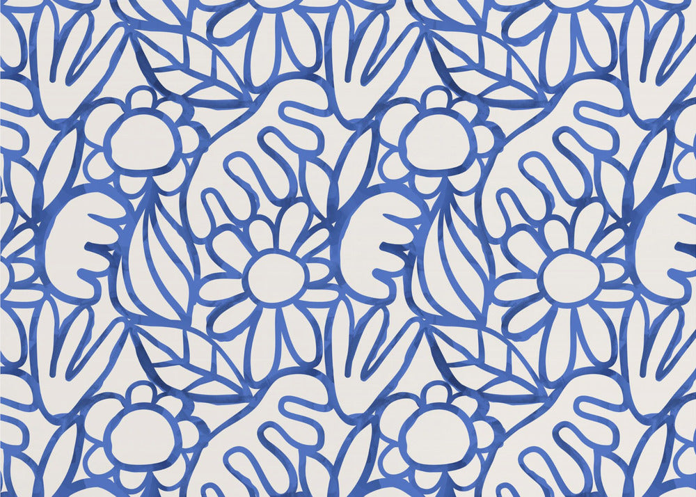 Florales Harmonie-Labyrinth | Tapete