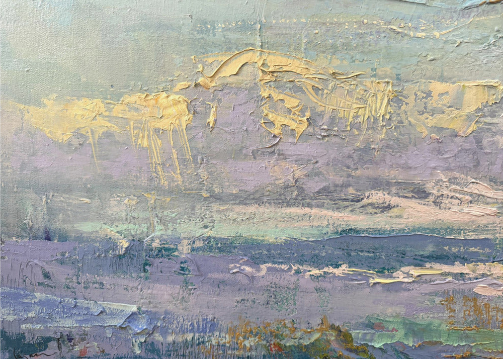 Goldener Dunst | Leinwand