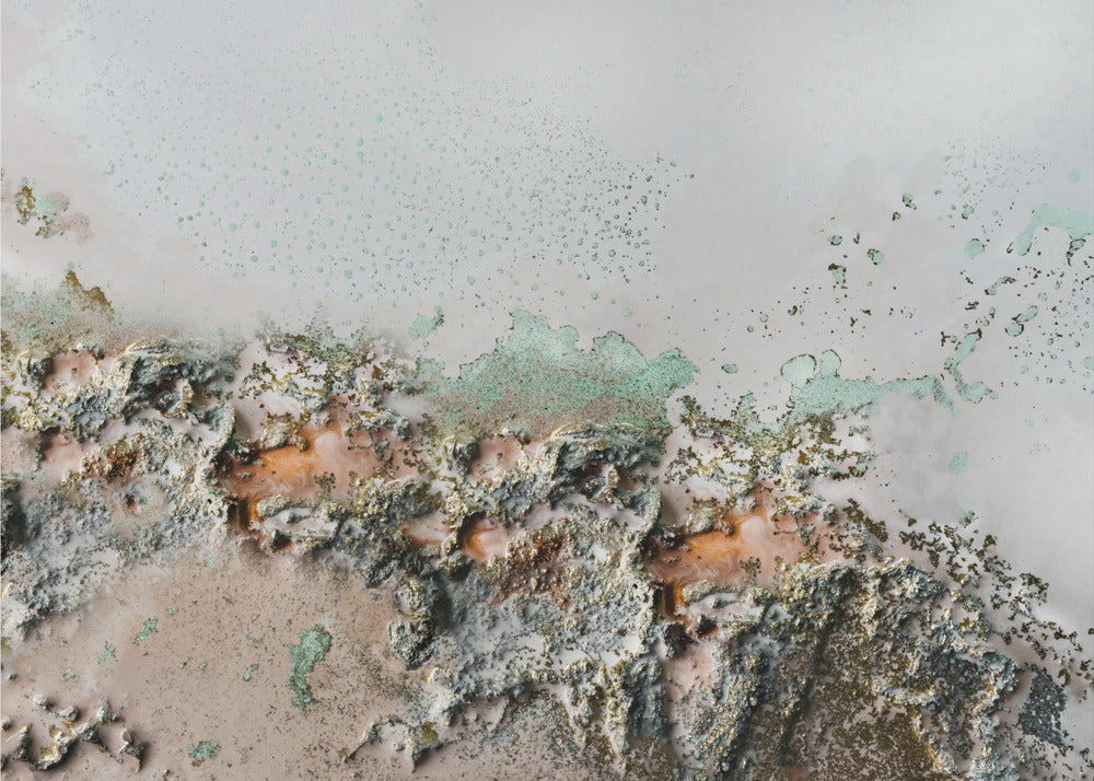 Irdische Fragmente - Küstenreliefkunst | Leinwand