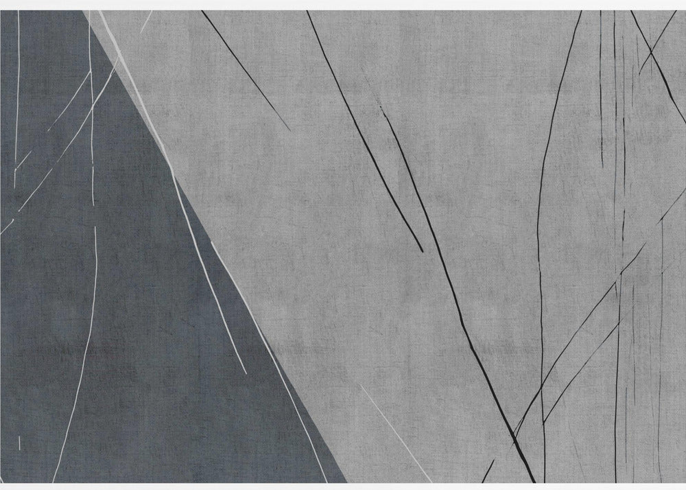 Abstrakte Linien auf Grau | Poster