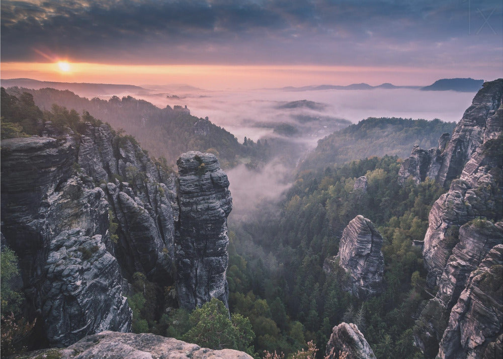 Sunrise on the Rocks | Poster