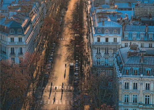 2 Radfahrer + 2 Fußgänger | Poster