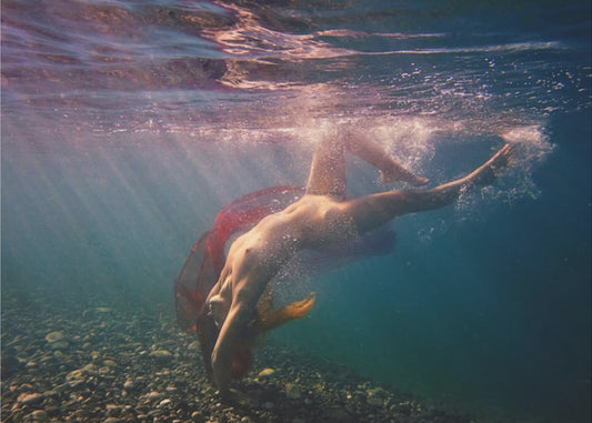 Tauchgänge in Strahlen | Poster