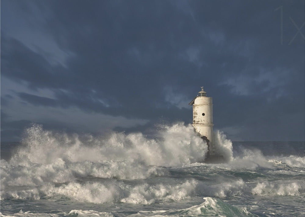 Faro di Mangiabarche (Calasetta-Sardegna) | Leinwand