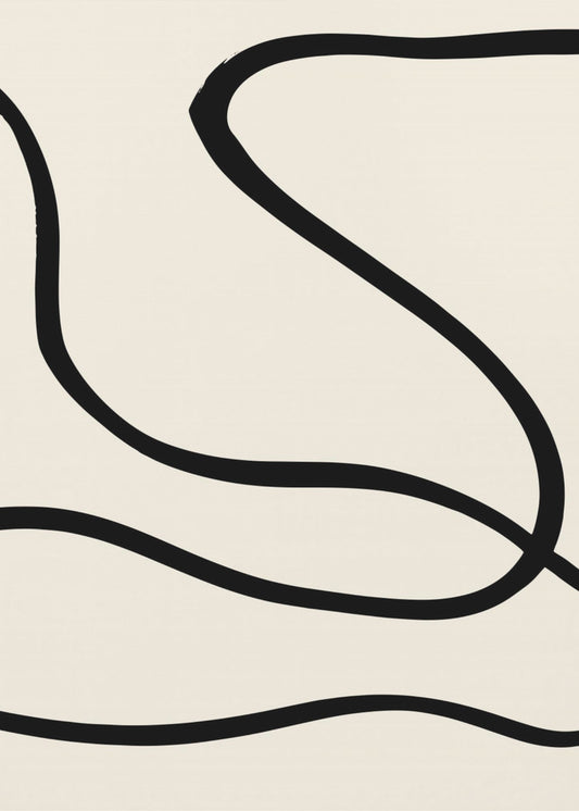 Schwarze Linien 01 | Poster