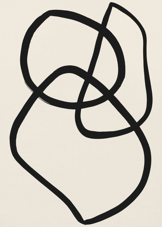 Schwarze Linien 03 | Poster