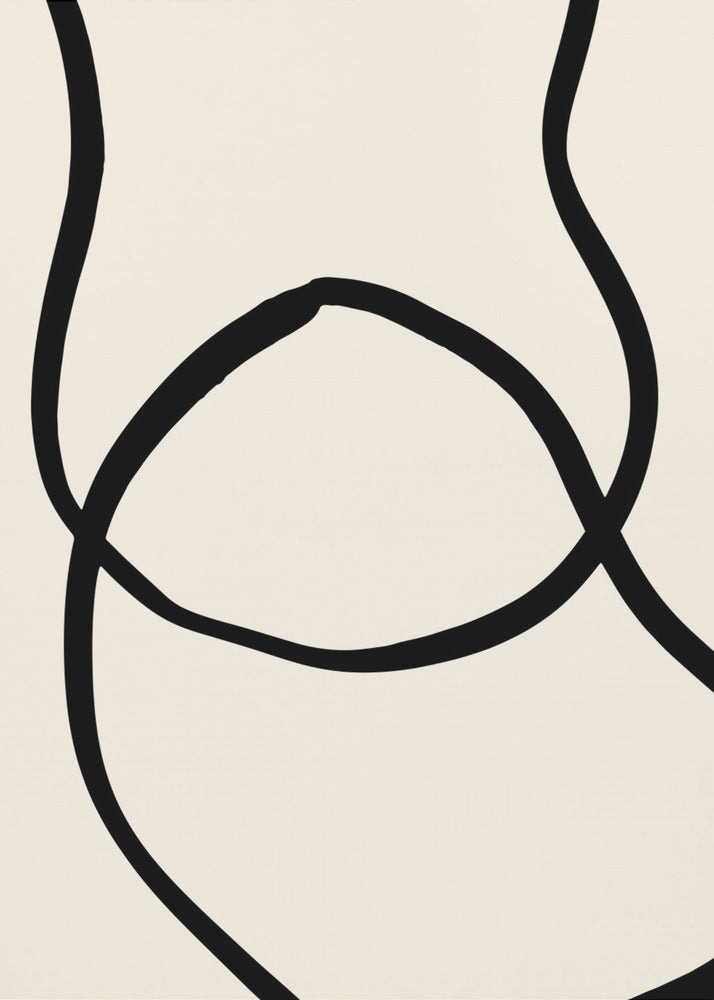 Schwarze Linien 04 | Poster