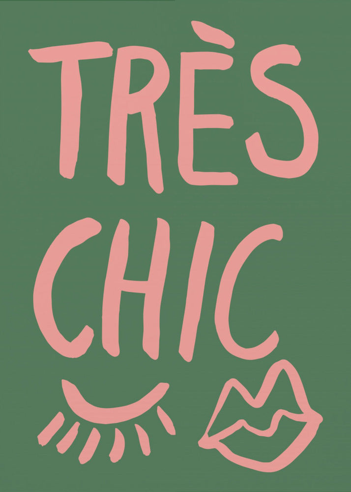 Très Chic Grün | Leinwand