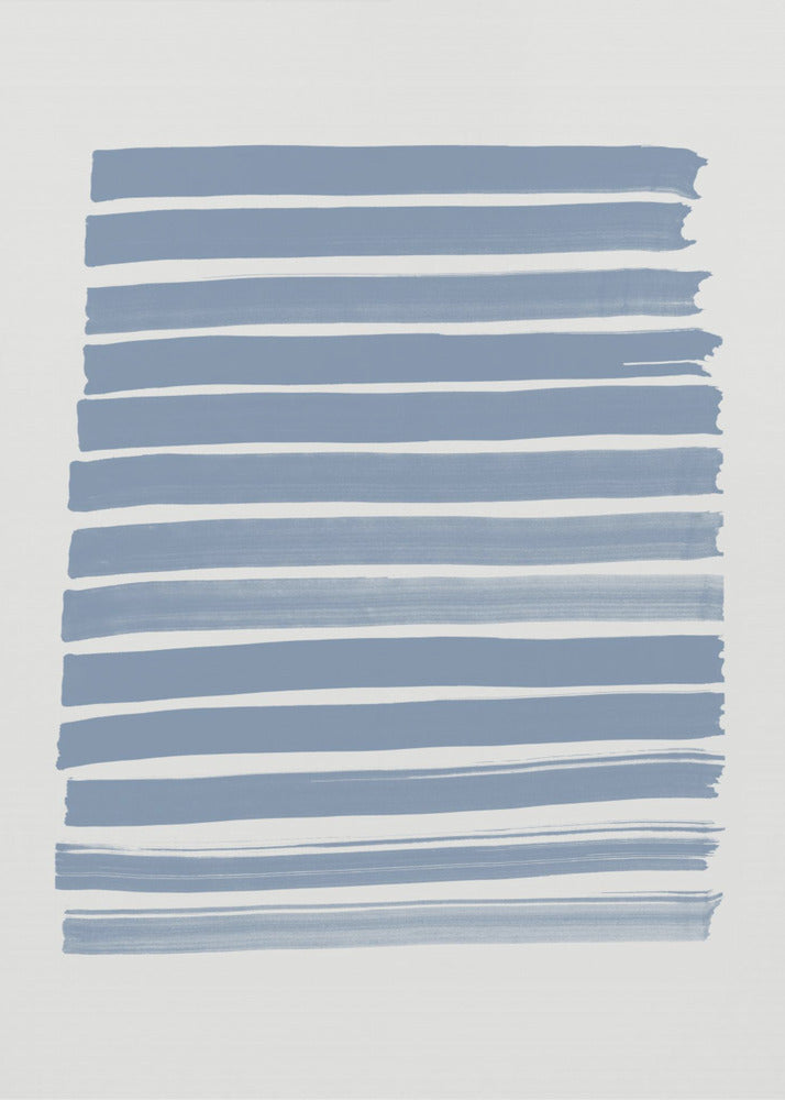 Blaue Striche | Leinwand