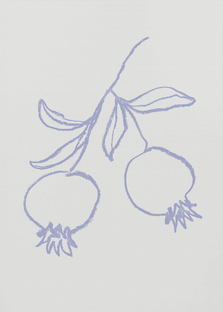 Granatapfel Flieder | Leinwand