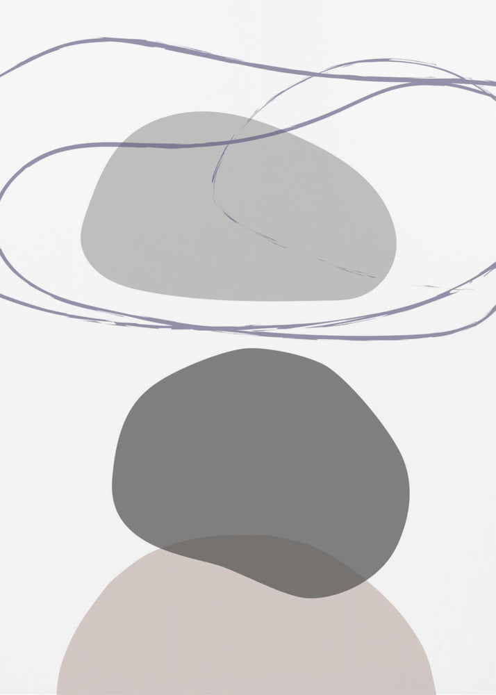 New Shapes Beige 04 | Leinwand
