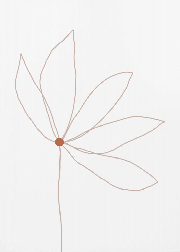 Zarte Blume | Leinwand