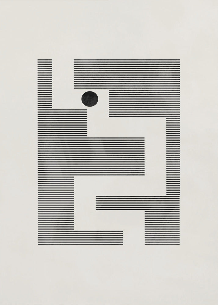Minimalistisches Labyrinth | Poster