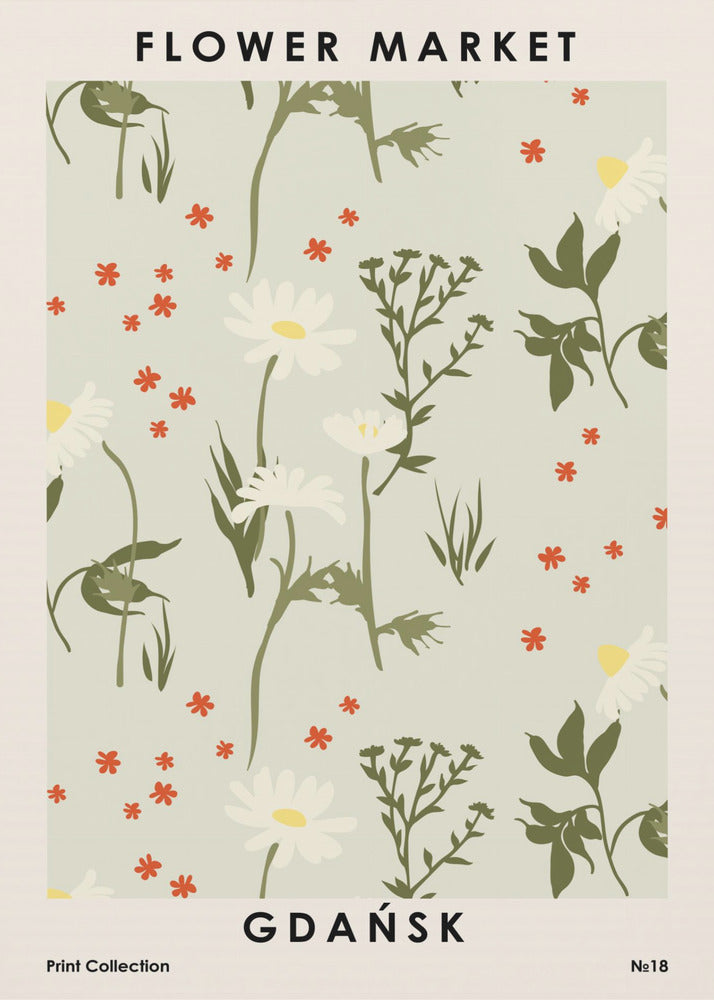 Blumenmarkt Danzig | Poster