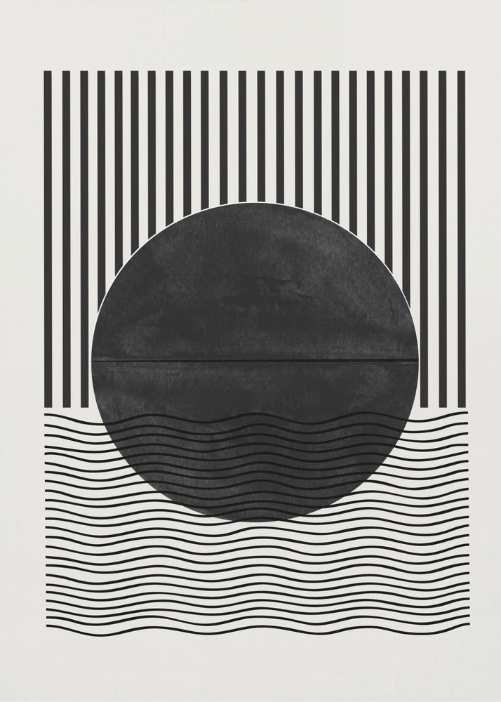 Monochrome Sonnenfinsternis | Poster