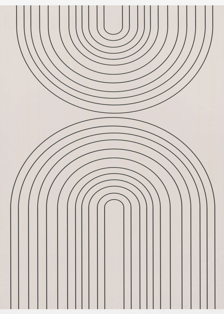 Gebogene Symmetrie | Leinwand