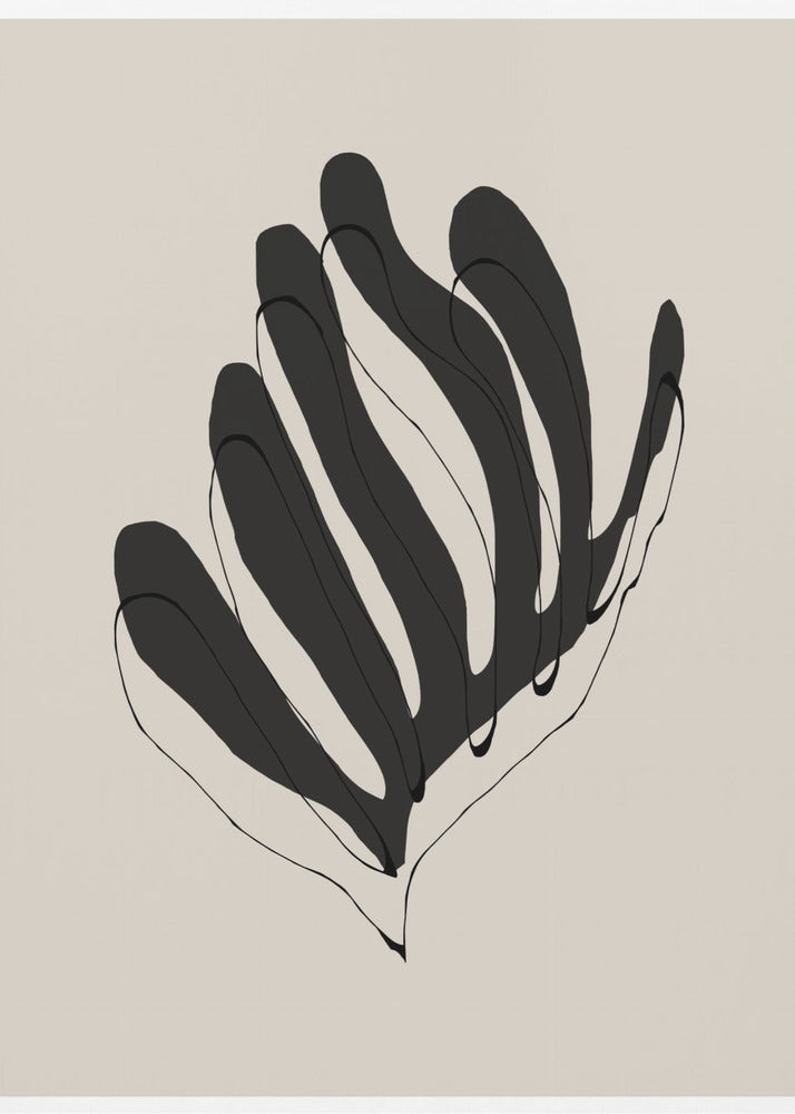 Abstract Leaf Lines | Poster