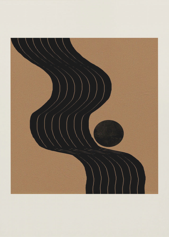 Curved Path Harmony | Poster