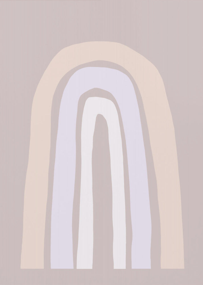 Sanfte Pastelltöne und organische Formen | Poster