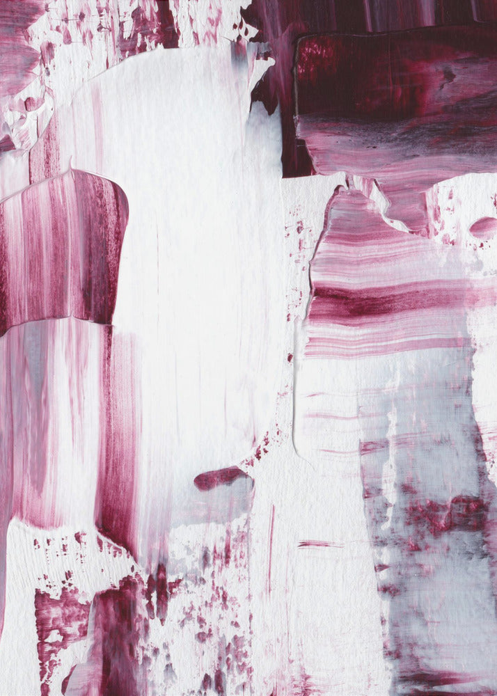Purpurrote Striche | Leinwand