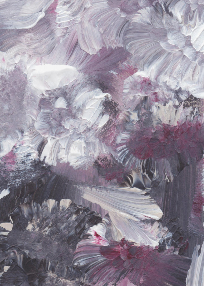 Florale expressionistische Pinselstriche | Leinwand