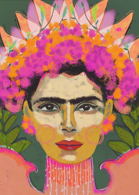 Lebendige Blumenkrone | Poster